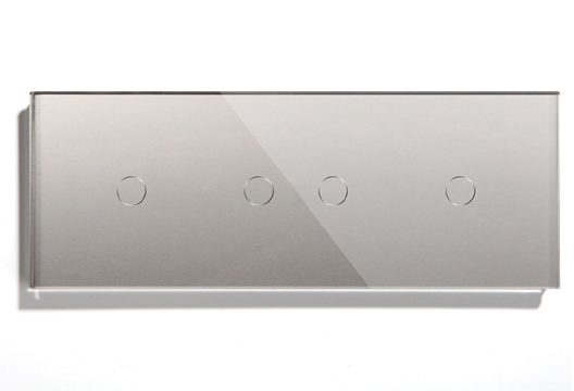 SIMPLE-DOUBLE-SIMPLE GLASS SWITCH PANEL M1