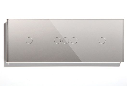 SIMPLE-TRIPLE-SIMPLE GLASS SWITCH PANEL M1