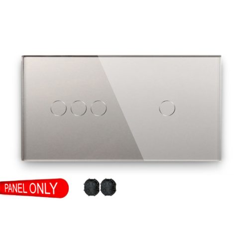 Triple-Simple Glass Switch Panel