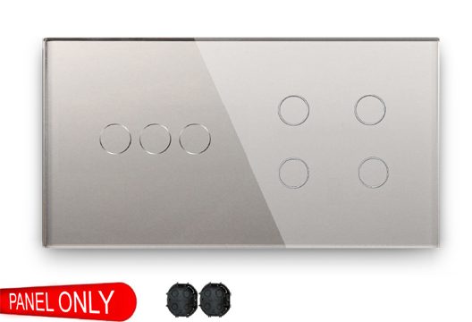 TRIPLE-QUADRUPLE GLASS SWITCH PANEL M1