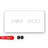 Dimmer-Triple Glass Switch Panel