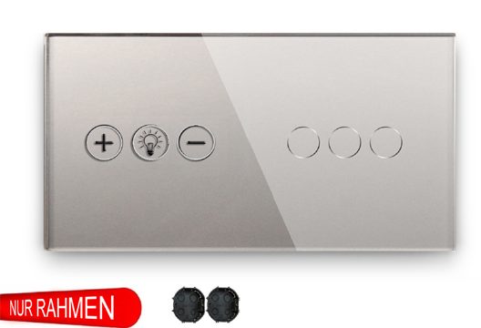 DIMMER-DREIFACH LICHTSCHALTER-SCHALTTAFEL AUS GLAS WIFI M1